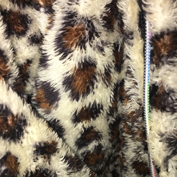 Leopard Print Large Plush/Fur Tote Bag - Picture 9 of 9